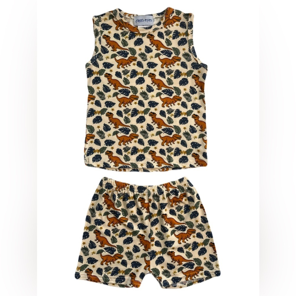 Little Eyes Bamboo Rex + Relax Tank & Shorts Set